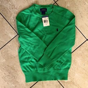 Kelly Green long sleeve Polo sweater never worn